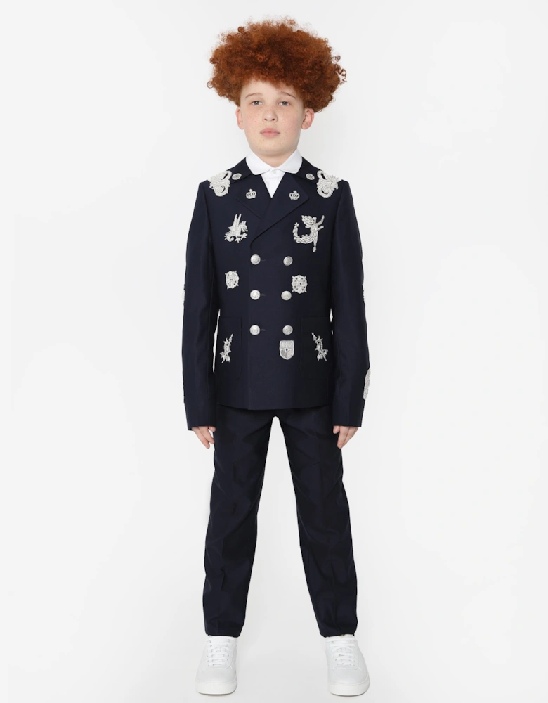 Boys Neil Suit in Navy