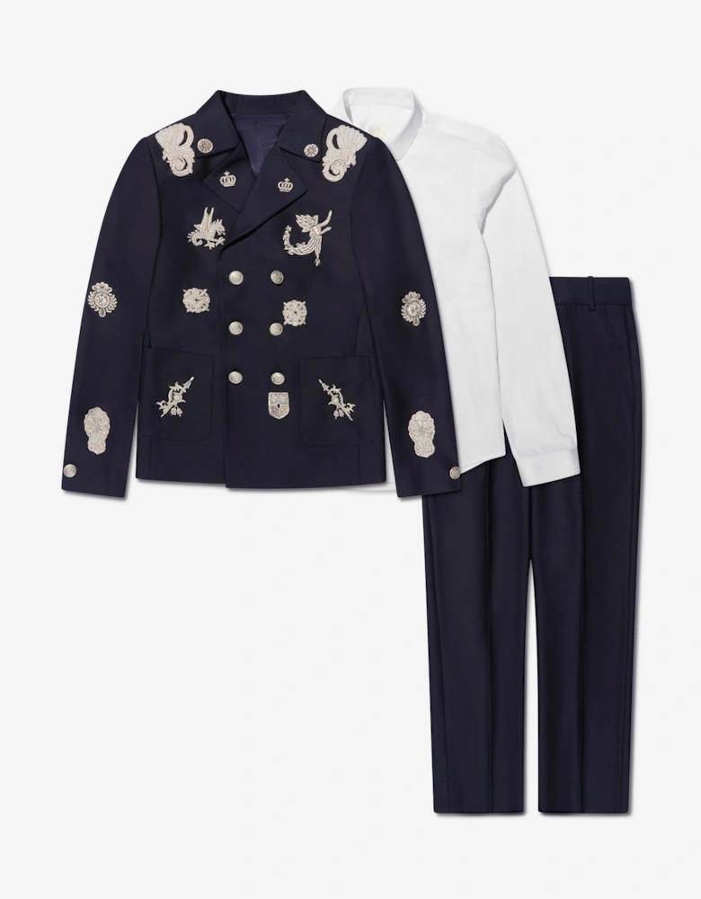 Boys Neil Suit in Navy