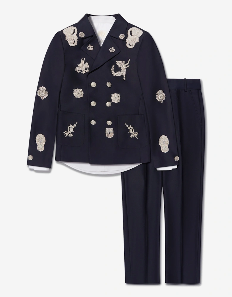Boys Neil Suit in Navy