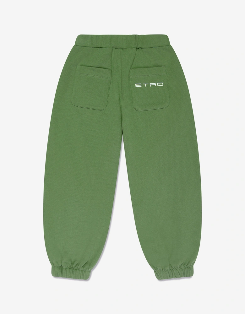 Boys Branded Joggers in Green