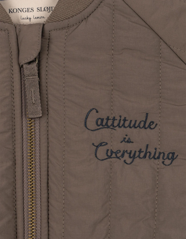 Boys Juno Bomber Jacket in Brown