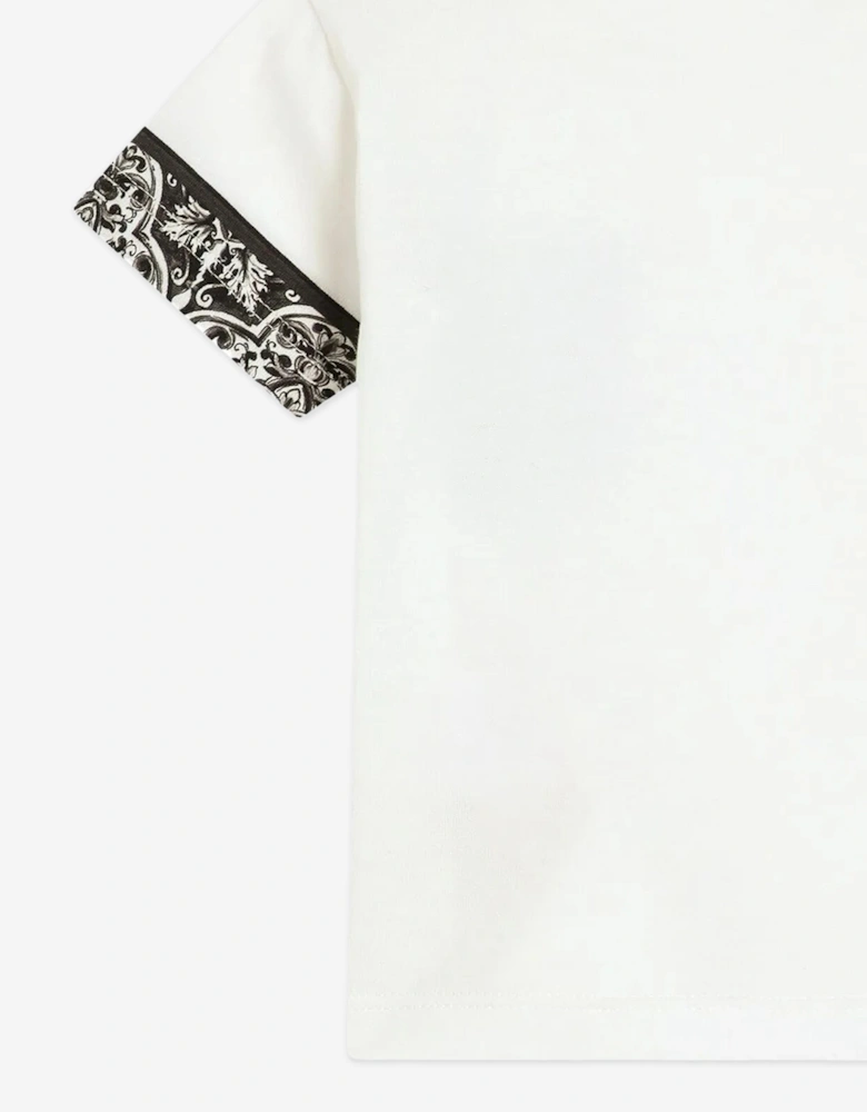 Baby Boys Majolica Pocket T-Shirt in White