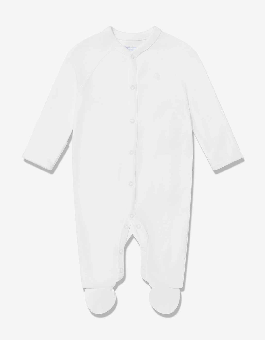 Boy's Ralph Lauren Baby Boys Soild One Piece Babygrow in White - Size: 0 - 3 mths