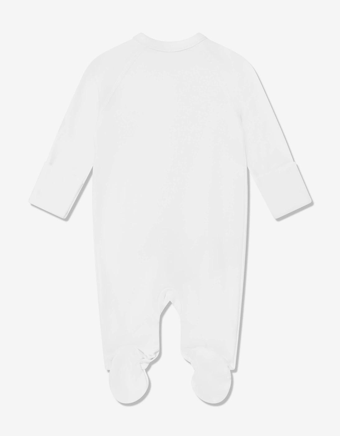 Baby Boys Soild One Piece Babygrow in White
