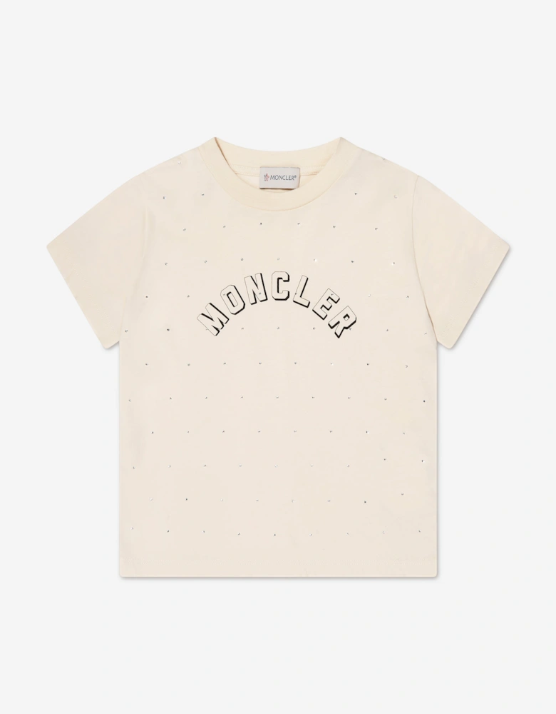 Enfant Girls Logo T-Shirt in Ivory