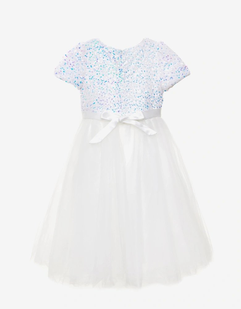 Girls Diamond Dazzle Dress in Blue
