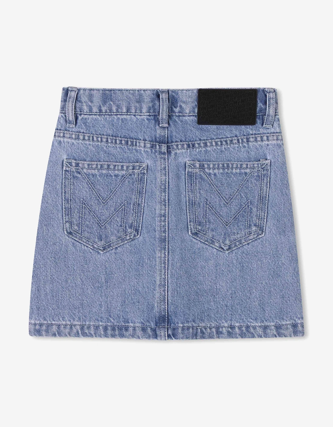 Girls Diamante Denim Skirt in Blue