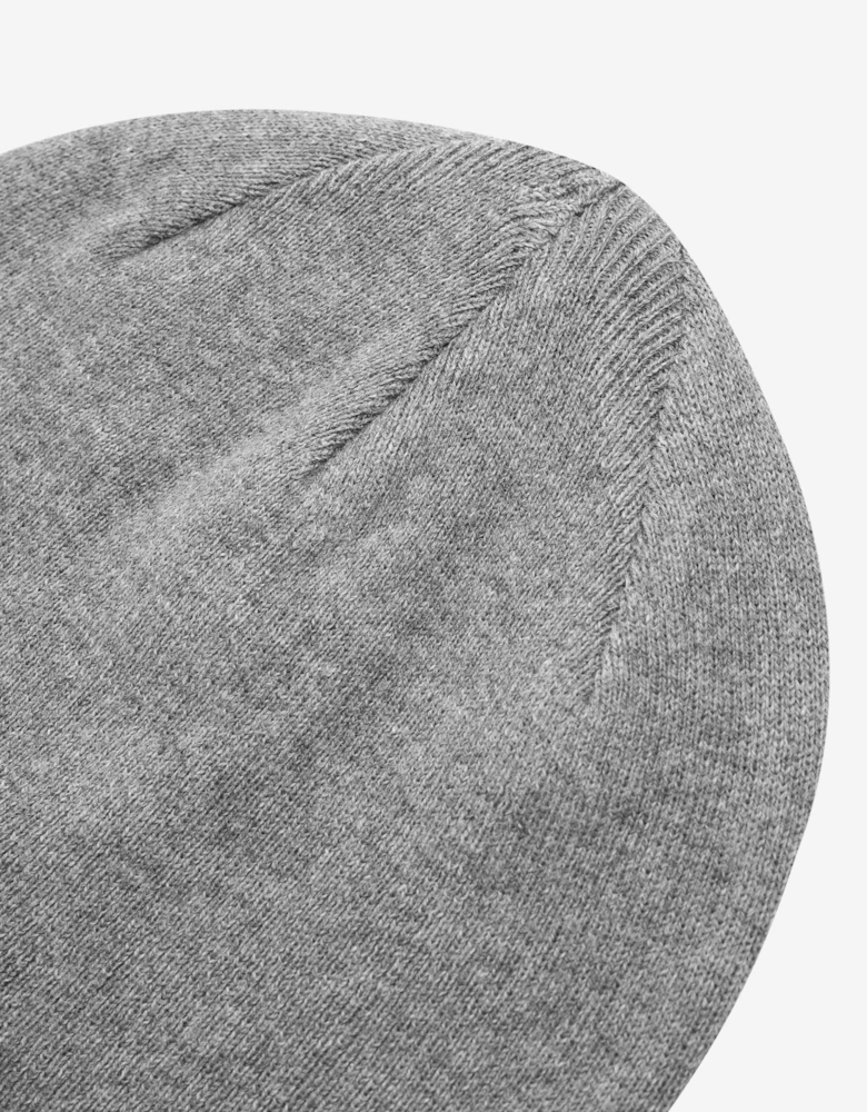 Girls Logo Beanie Hat in Grey
