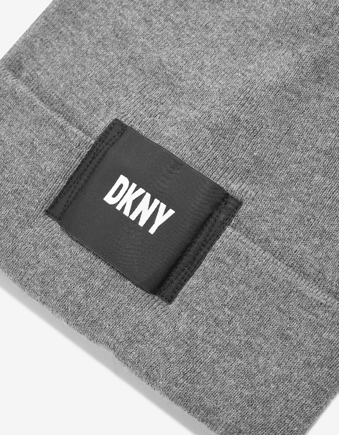 Girls Logo Beanie Hat in Grey