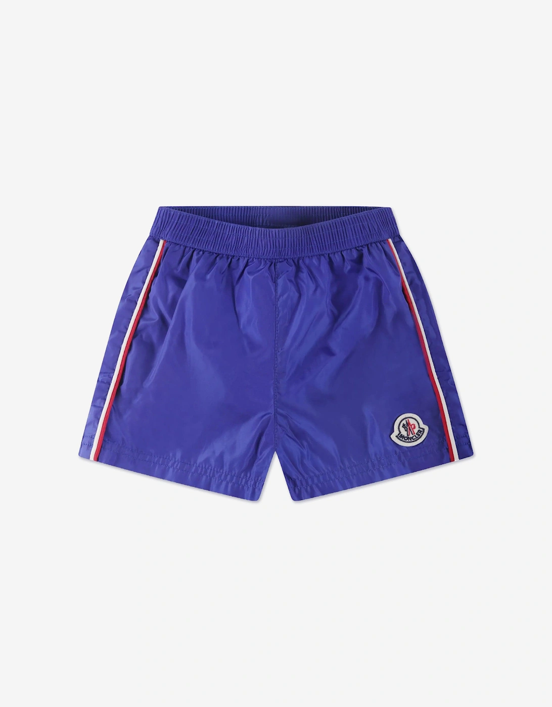 Baby Boys Logo Swim Shorts in Blue, 5 of 4