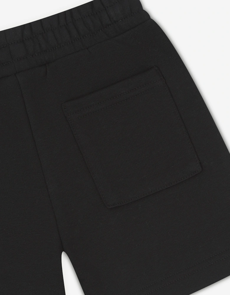 Kids Raw Seam Shorts in Black