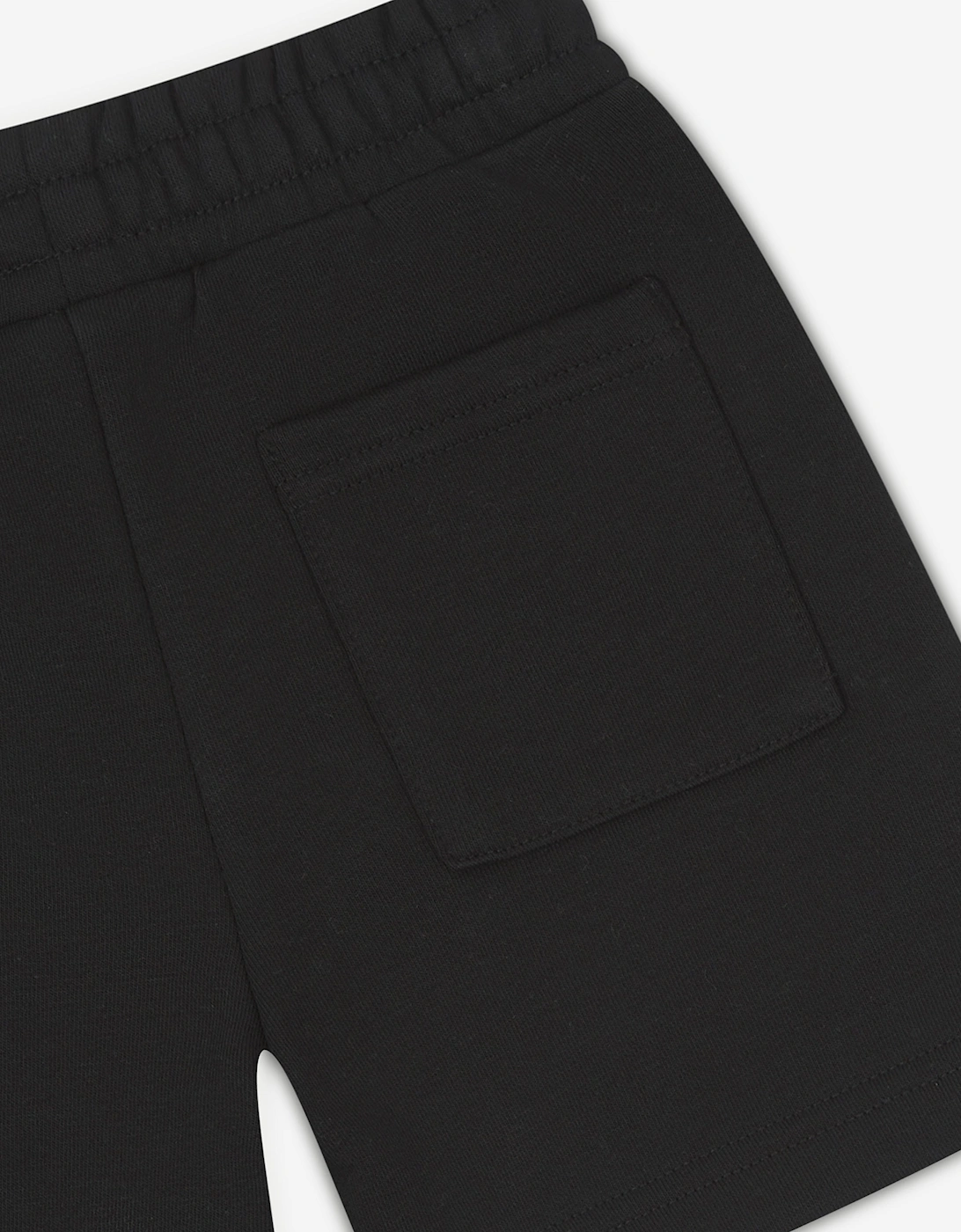 Kids Raw Seam Shorts in Black