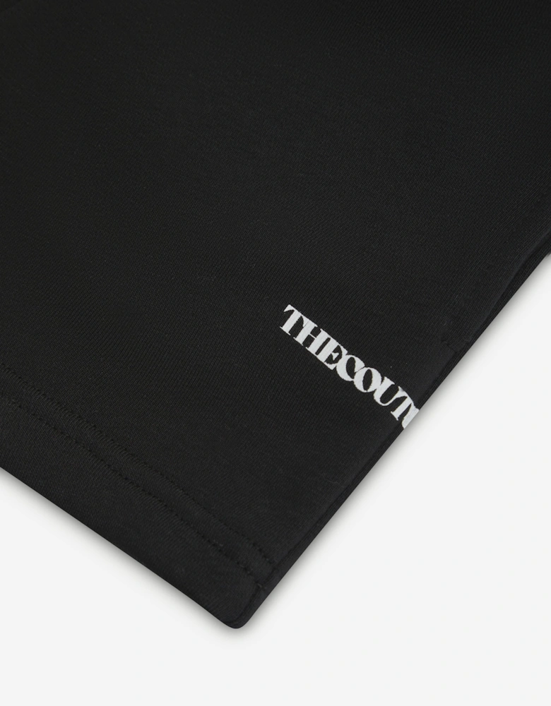 Kids Raw Seam Shorts in Black