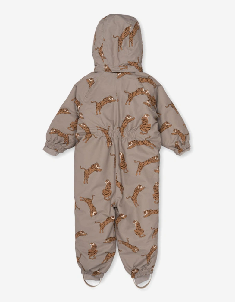 Boys Nohr Tiger Snowsuit in Brown