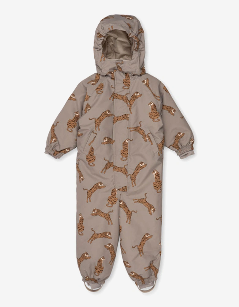 Boys Nohr Tiger Snowsuit in Brown