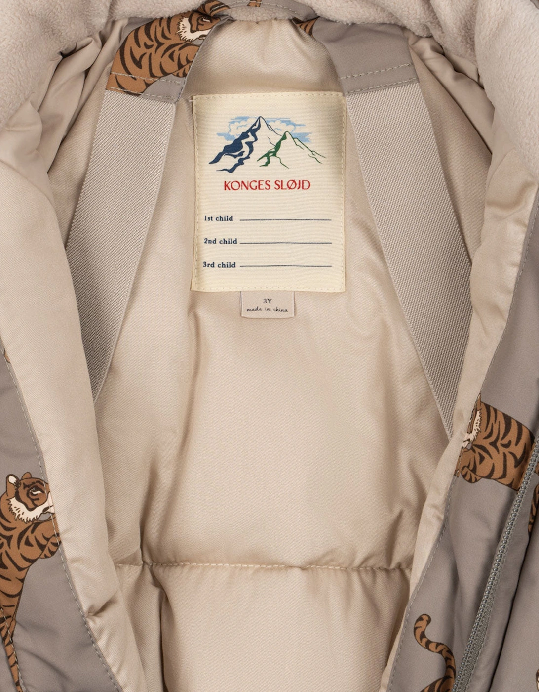 Boys Nohr Tiger Snowsuit in Brown