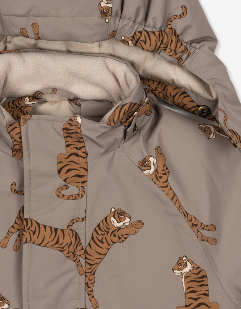 Boys Nohr Tiger Snowsuit in Brown