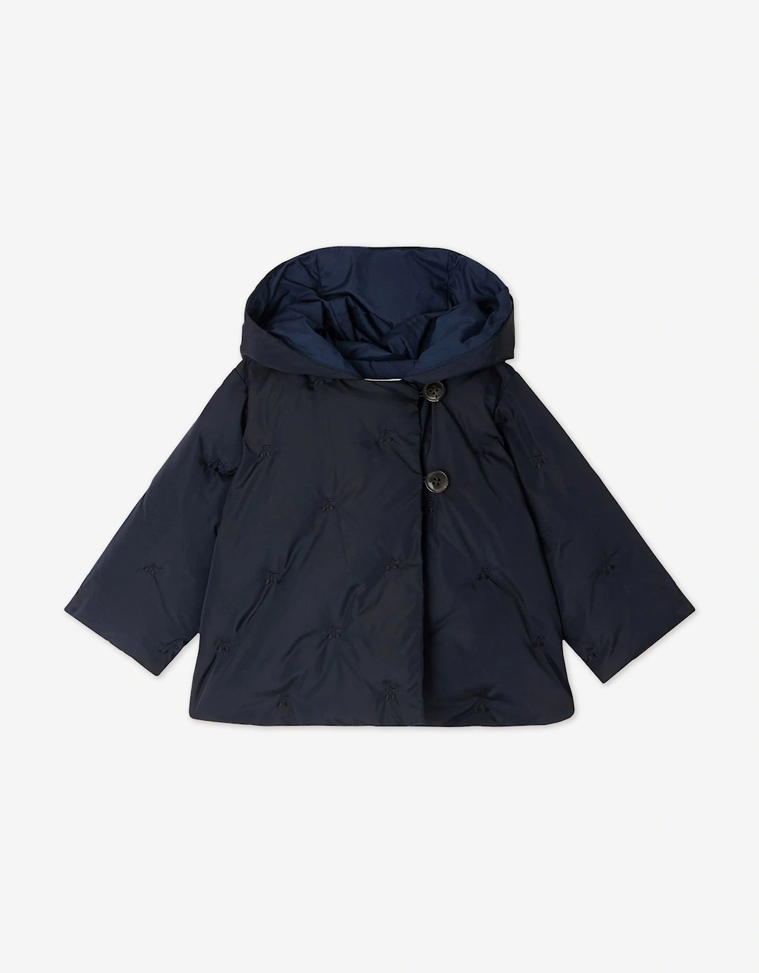 Baby Girls Bonno Quilted Jacket in Navy, 4 of 3