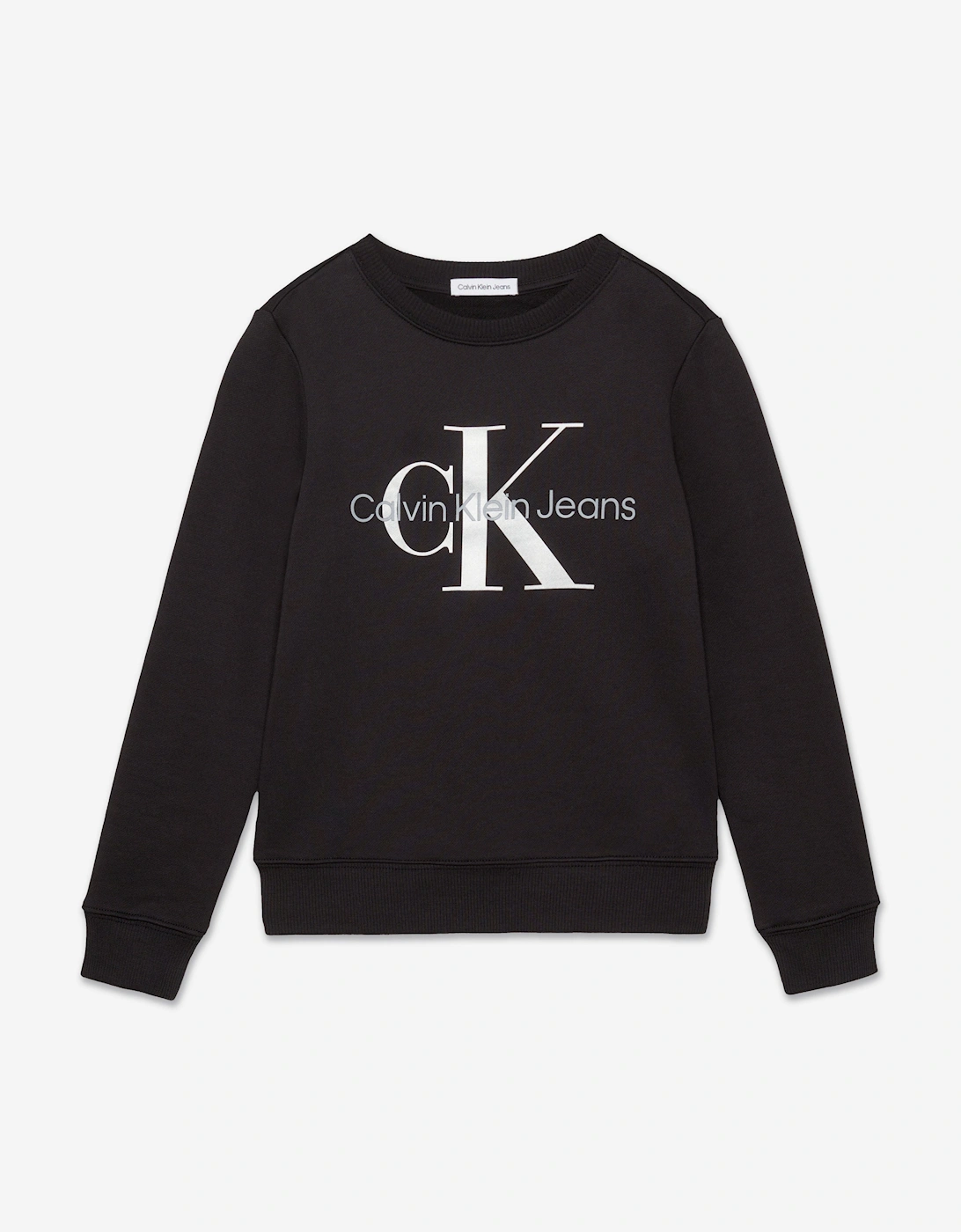Kids Monogram Logo Sweasthirt in Black, 5 of 4