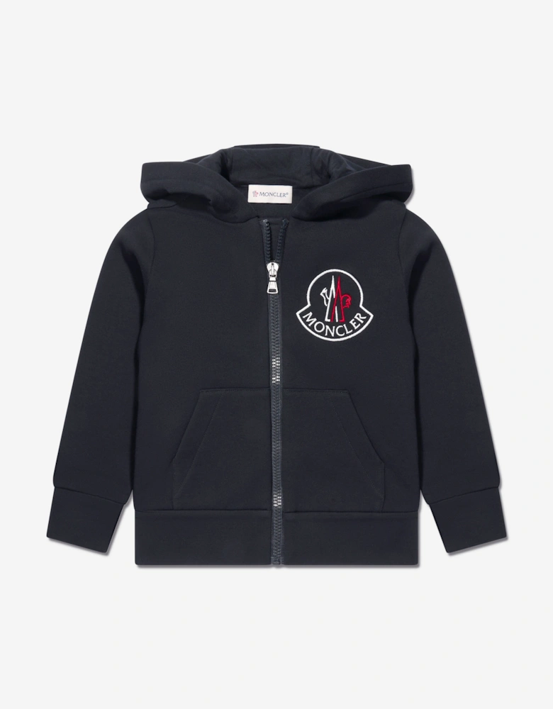 Enfant Kids Zip Up Cardigan in Navy