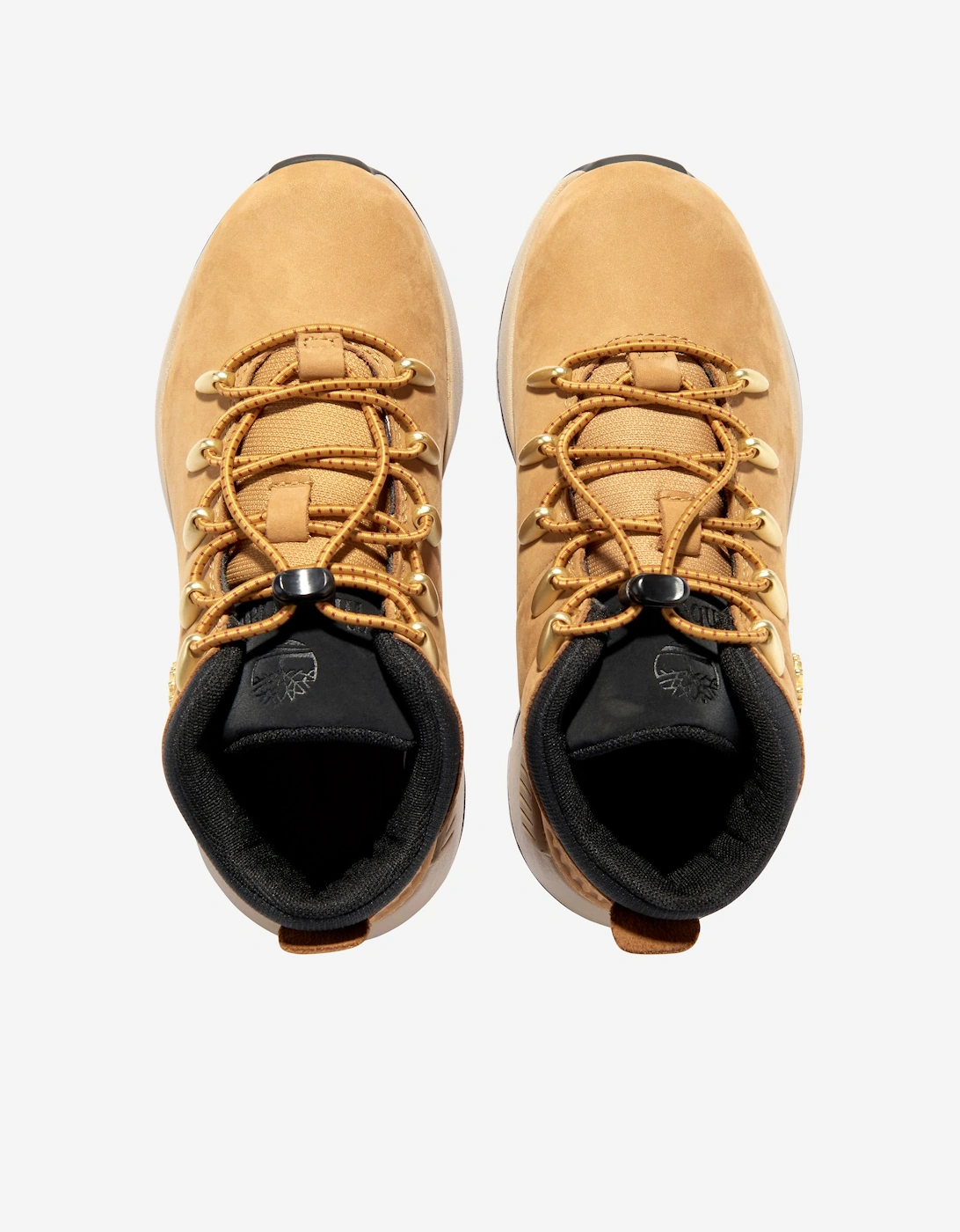 Kids Sprint Trekker Mid Lace Up Trainers in Beige