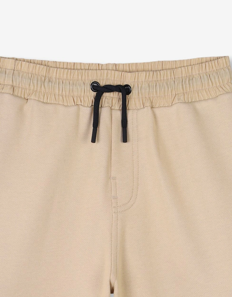 Boys Pocket Bermuda Shorts in Beige