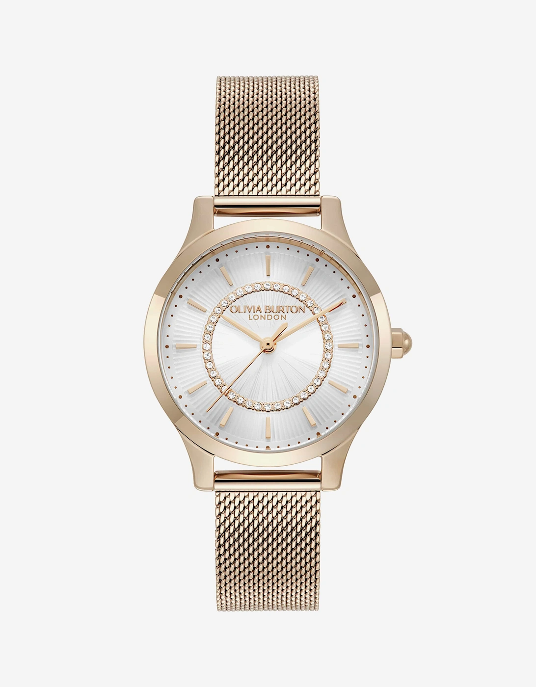 Wonderlust IP Mesh Bracelet Watch in Rose Gold (30mm), 7 of 6