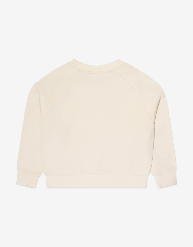 Enfant Girls Logo Sweatshirt in Ivory