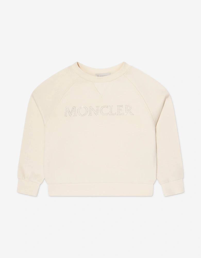Enfant Girls Logo Sweatshirt in Ivory
