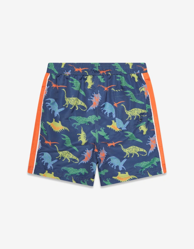 Boys Dinosaur Swim Shorts (UPF50+) in Navy