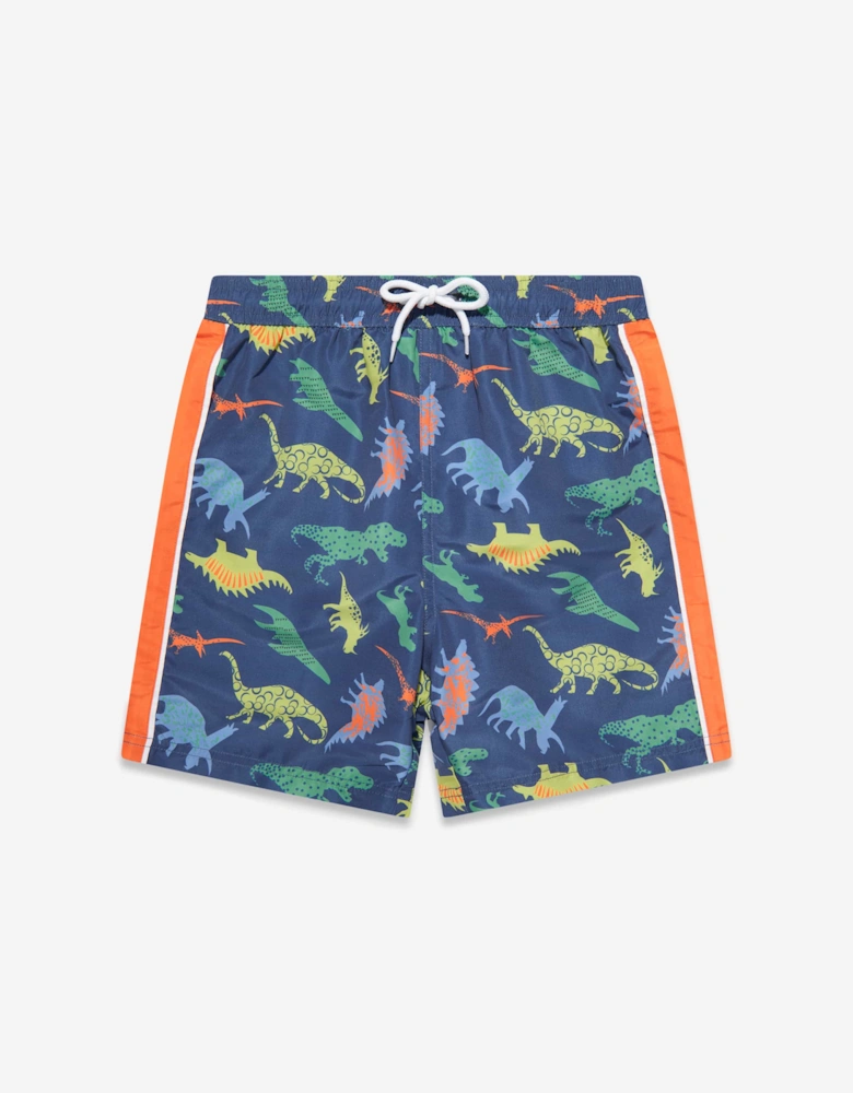 Boys Dinosaur Swim Shorts (UPF50+) in Navy