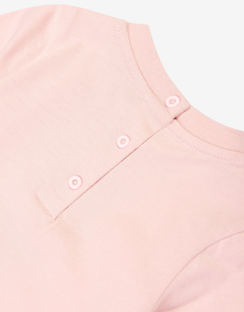 Baby Girls Long Sleeve Logo T-Shirt in Pink