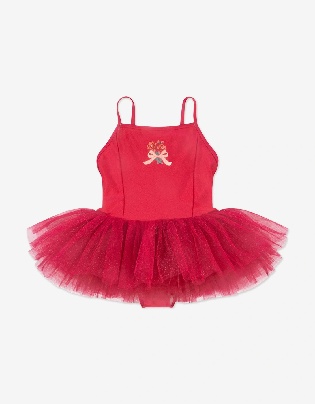 Girls Marina Ballerina Dress in Red, 5 of 4
