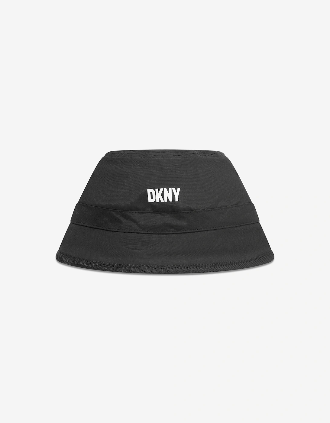 Girl's DKNY Girls Reversible Bucket Hat in Black - Size: 52 cm
