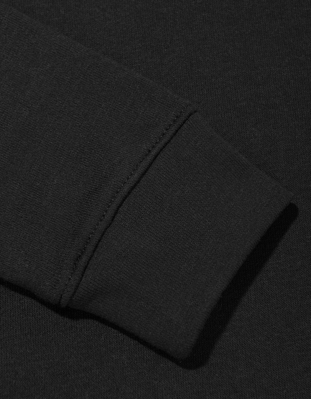 Girls Club Fleece High Low Hoodie in Black