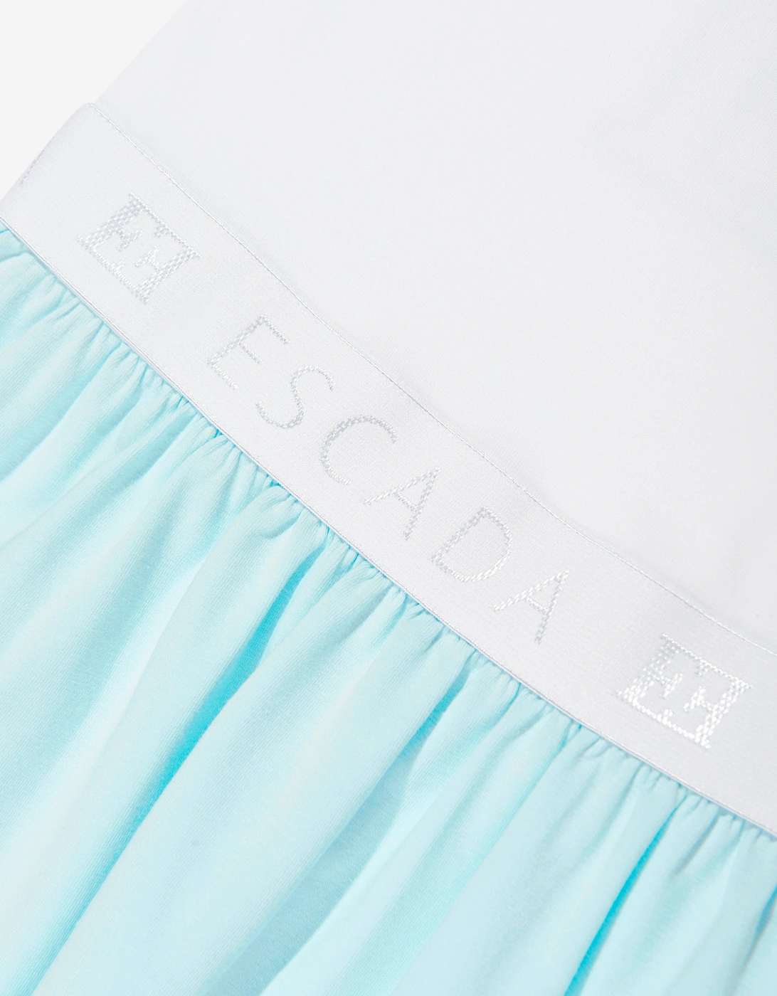 Girls Logo Print Dress in White