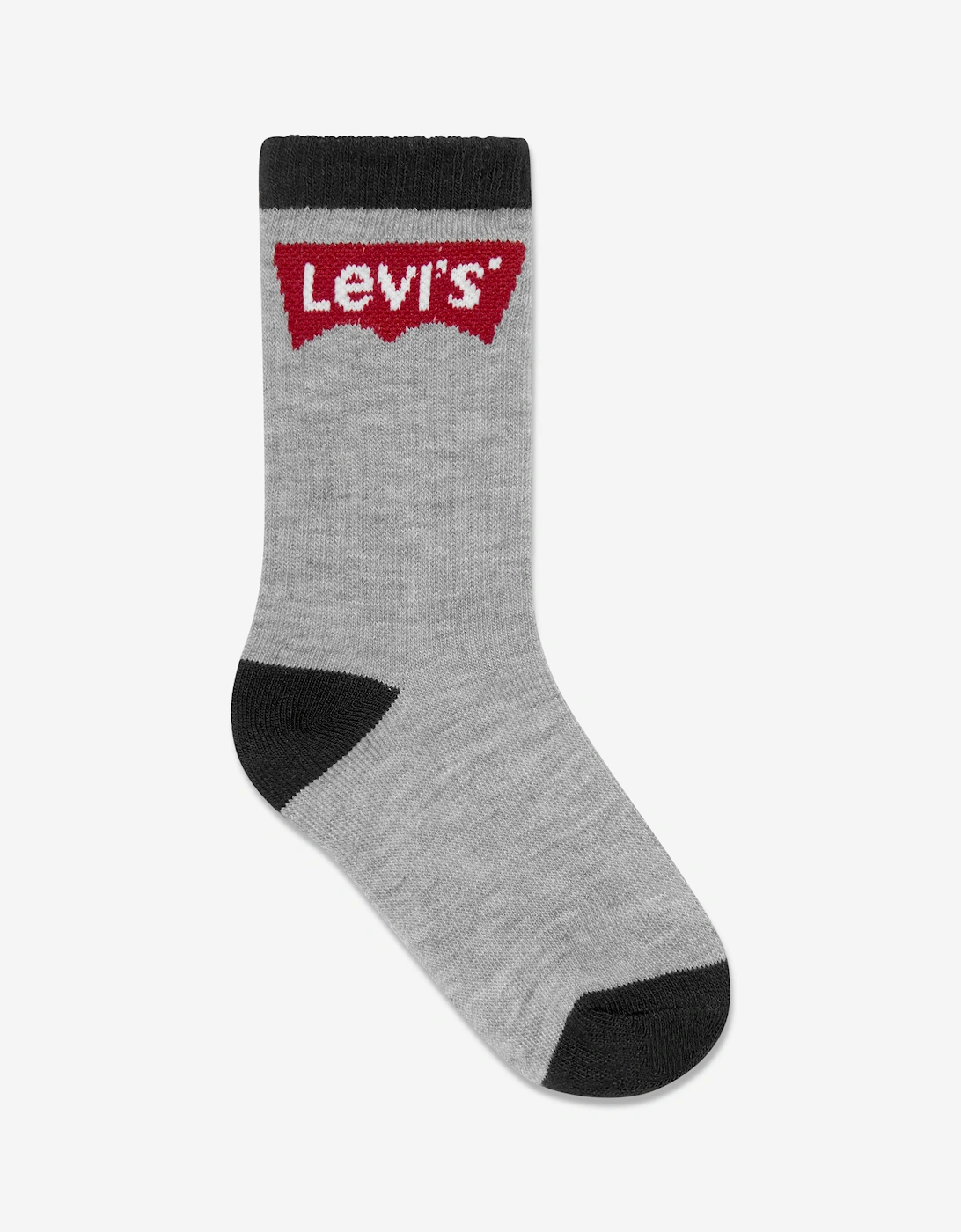 Boys Batwing Regular Cut Socks Set (3 Pack) in Black