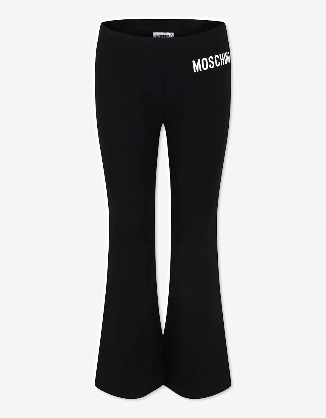 Girls Flared Logo Joggers in Black, 5 of 4