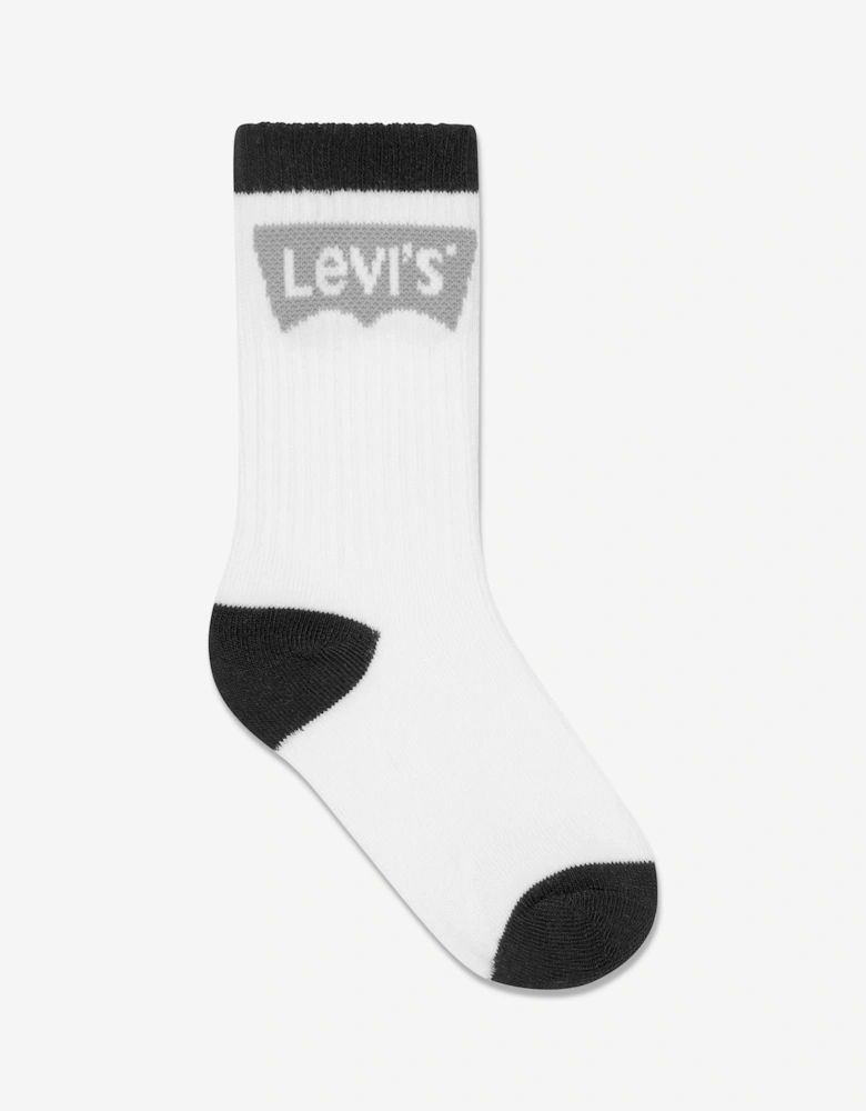 Boys Batwing Regular Cut Socks Set (3 Pack) in Black