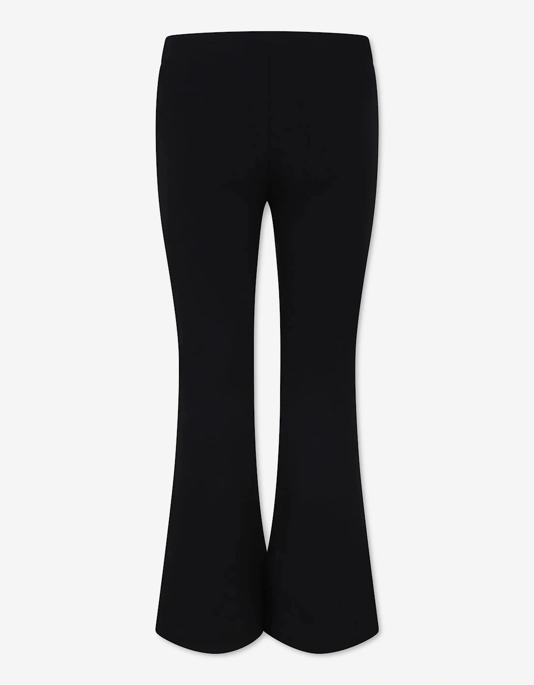 Girls Flared Logo Joggers in Black
