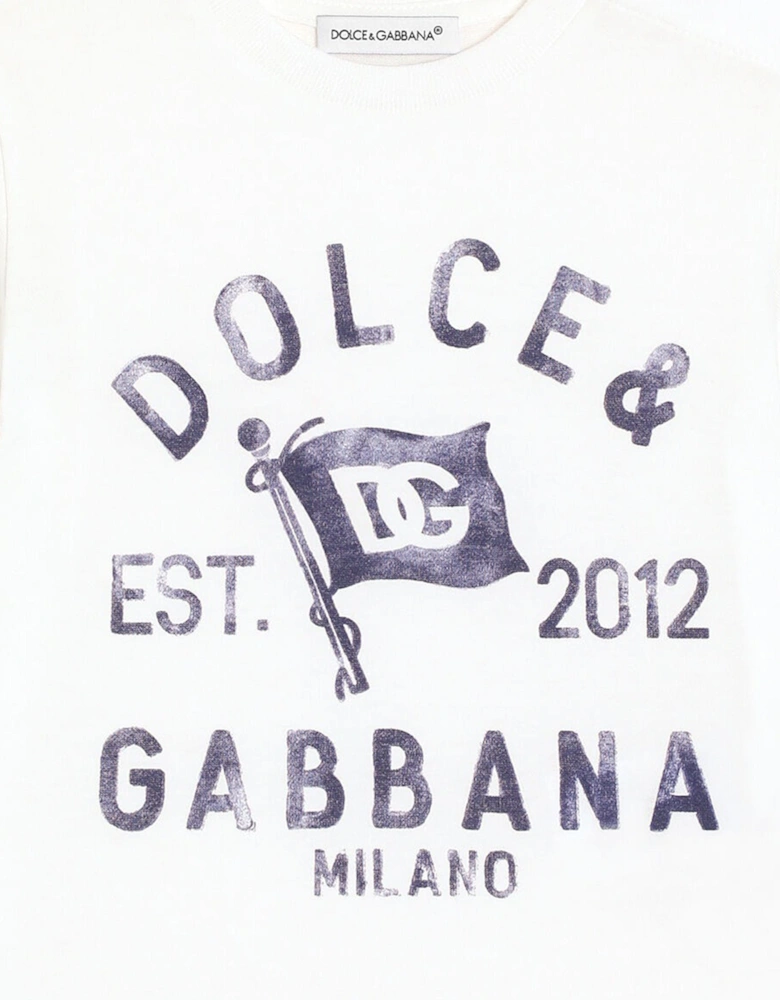 Baby Boys Logo T-Shirt in White