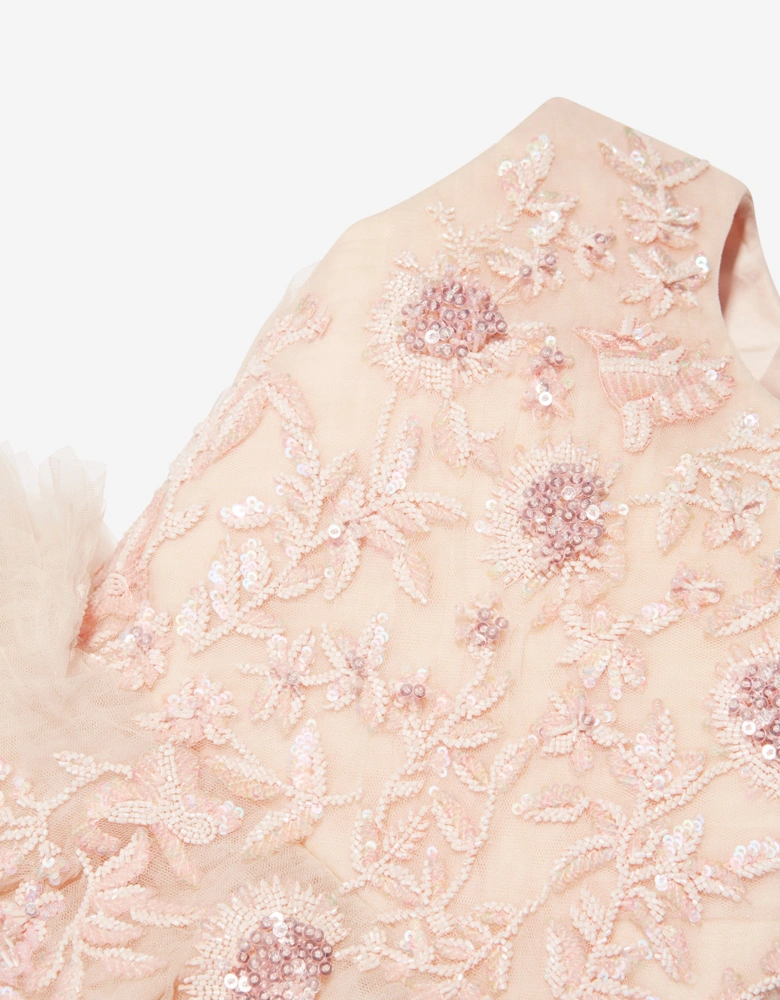 Girls Coralie Dress in Blush