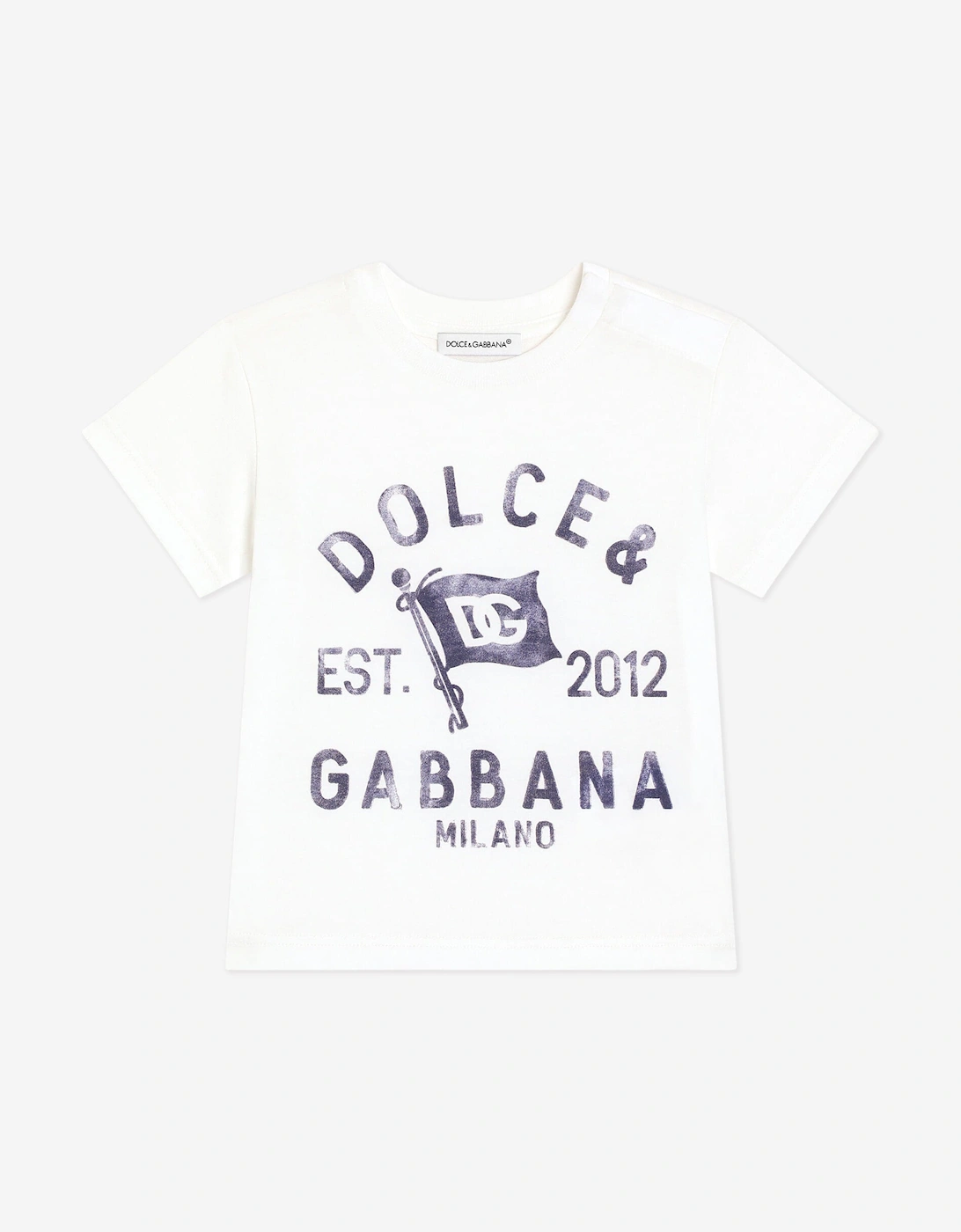 Baby Boys Logo T-Shirt in White, 5 of 4