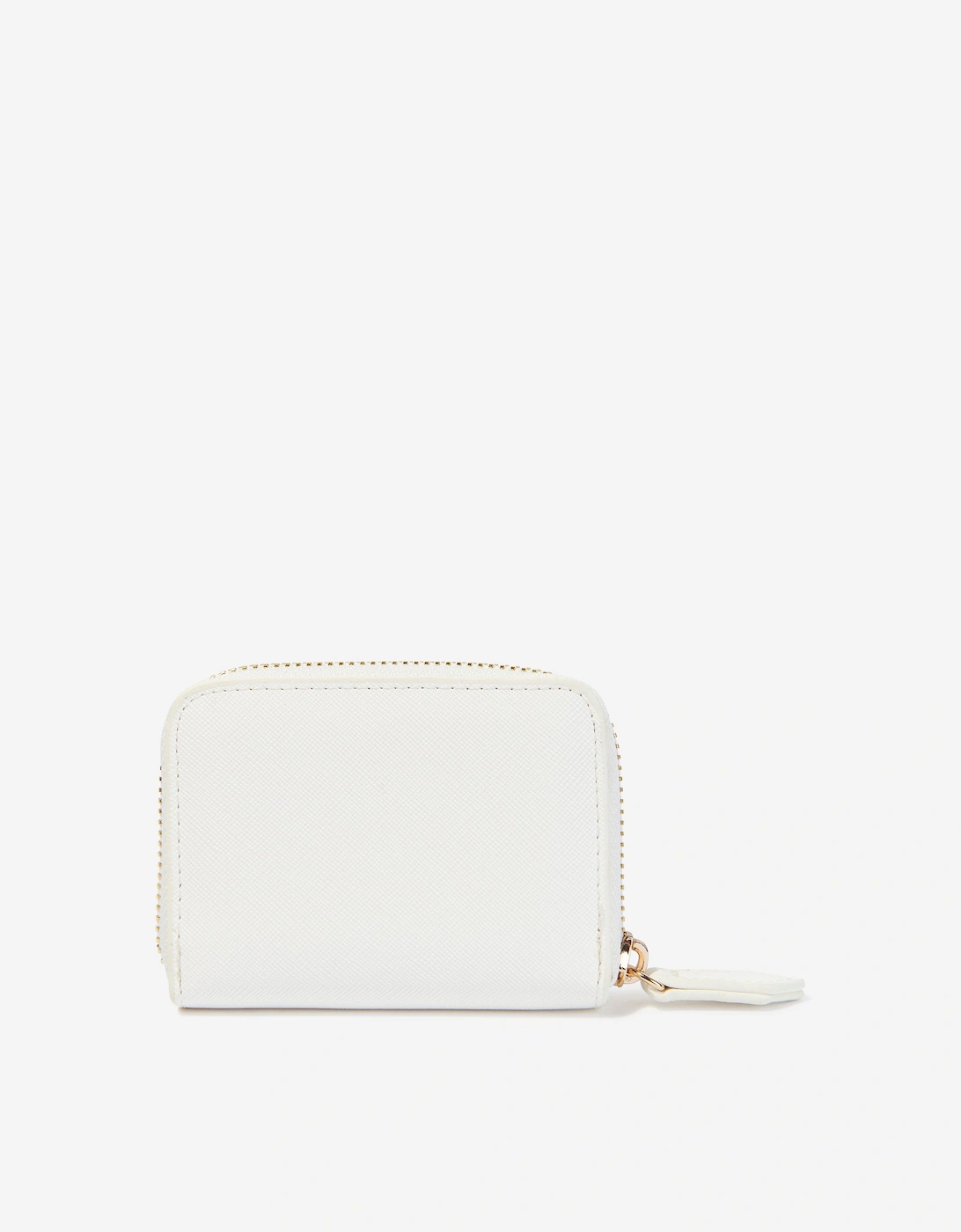 Divina Zip Around Wallet in White (10cm)