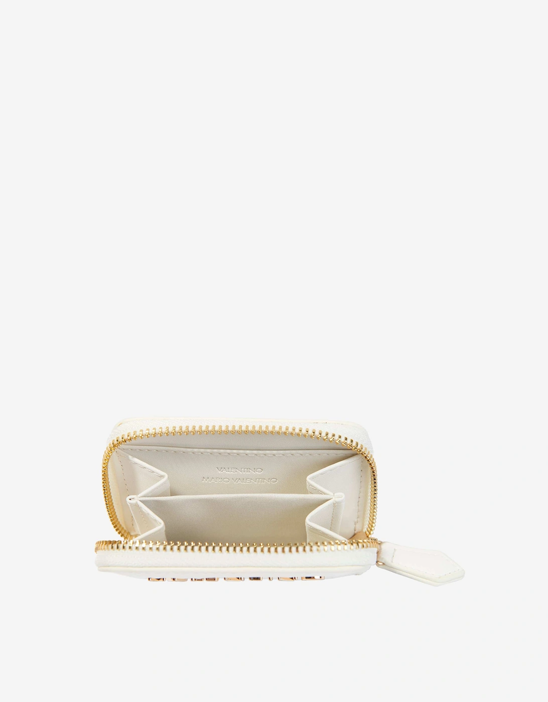 Divina Zip Around Wallet in White (10cm)