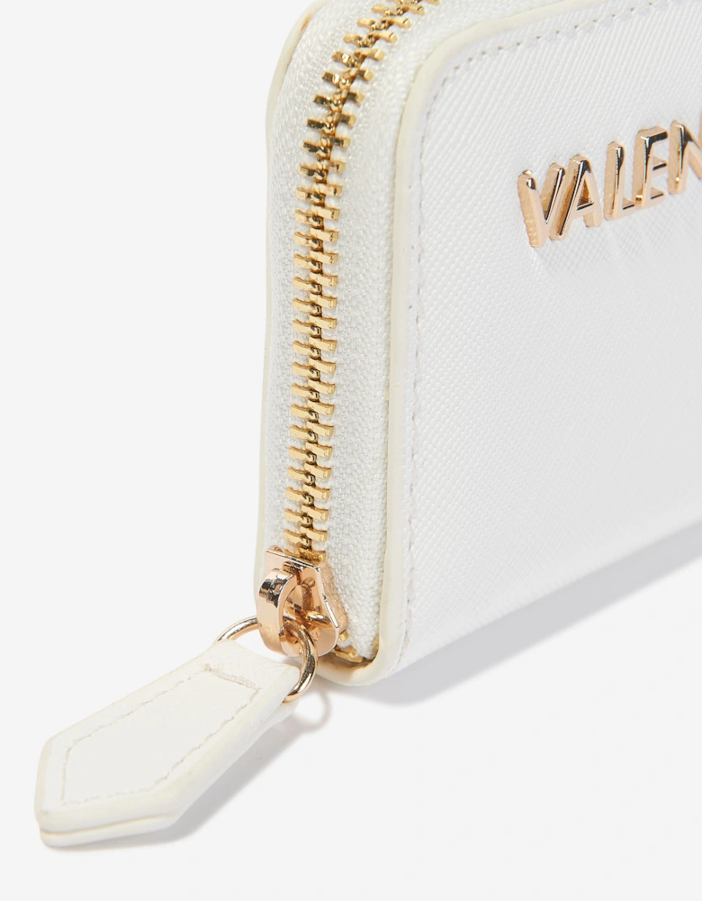 Divina Zip Around Wallet in White (10cm)
