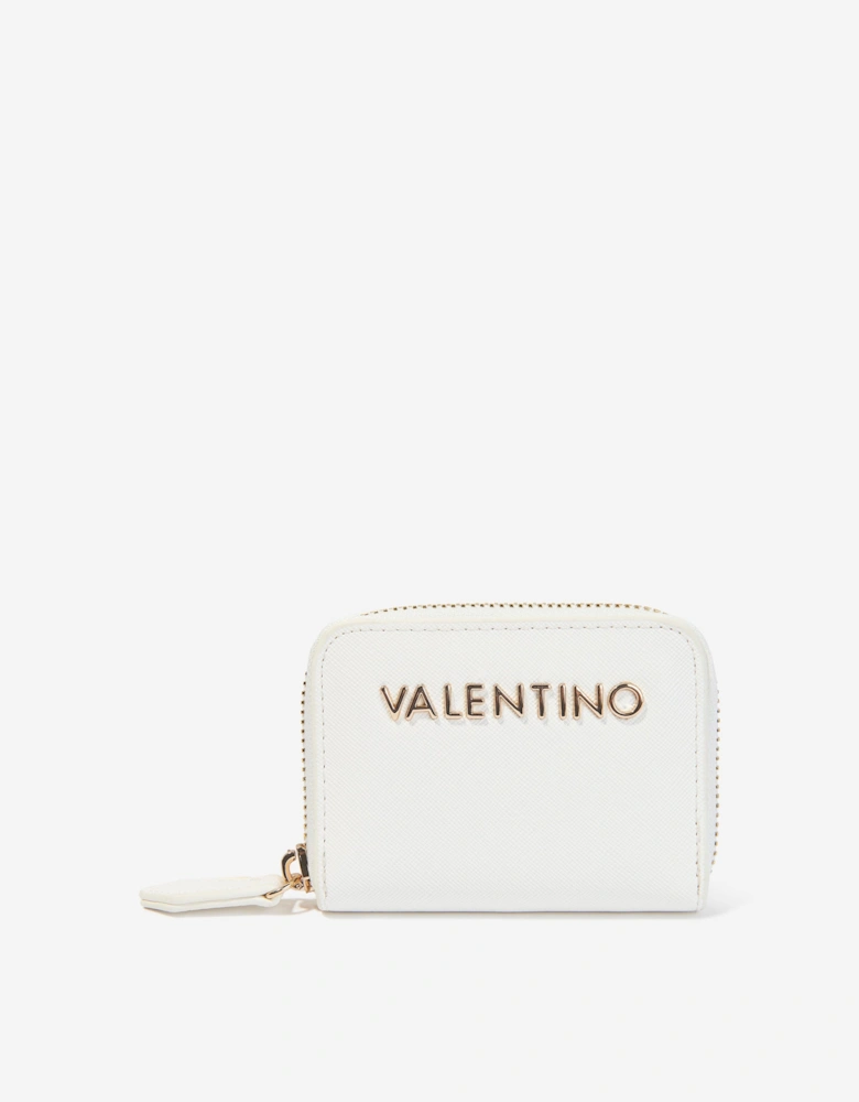 Divina Zip Around Wallet in White (10cm)