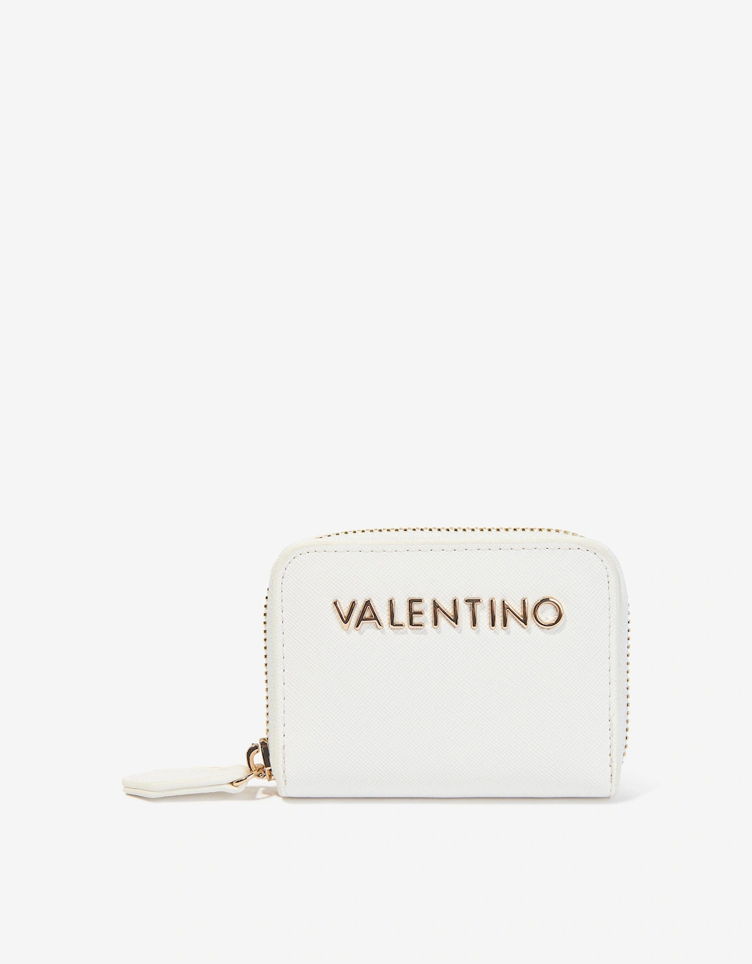 Girl's Valentino Divina Zip Around Wallet in White (10cm) - Size: ONE size,