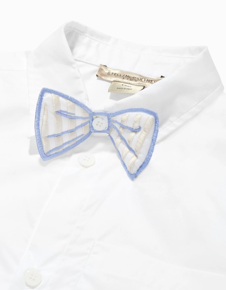 Boys Bow Tie Shirt in White
