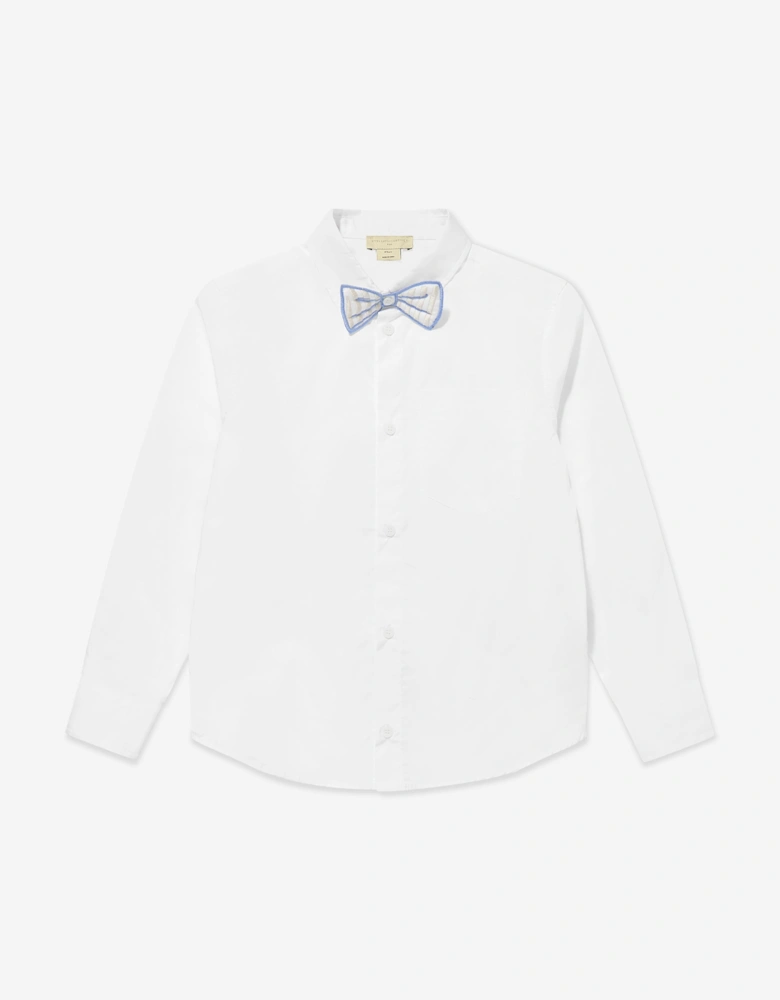 Boys Bow Tie Shirt in White